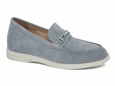 Giày nam cao 7cm da lộn màu xám